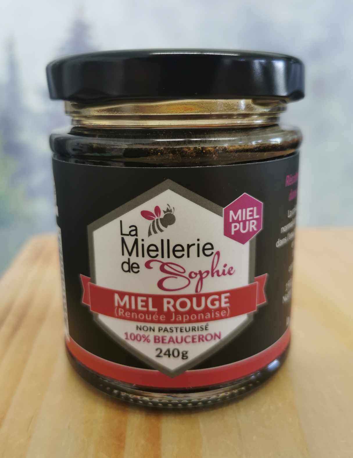 Miel rouge (renouée japonaise) - Miellerie de Sophie - 240g